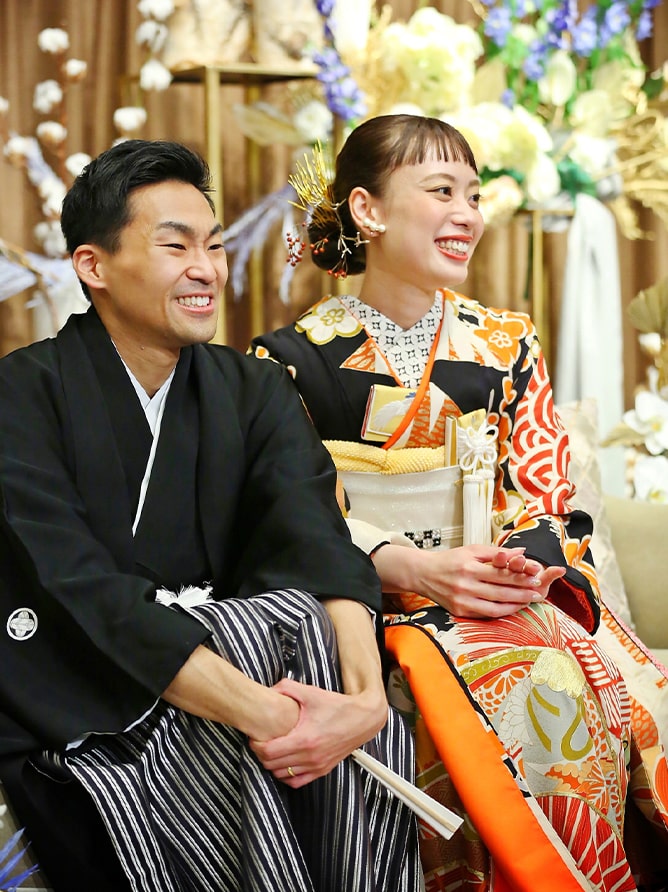 和装での結婚式の披露宴・お色直し